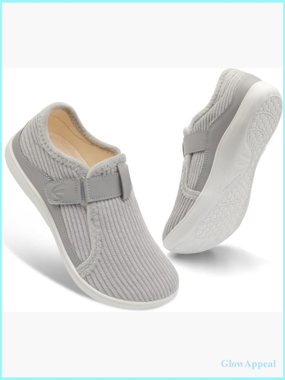 Women's Wide Adjustable Slippers Indoor Outdoor Cozy Diabetic House Shoes